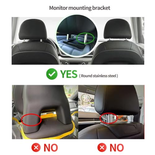 Televisor para reposacabezas de coche de 4GB 64GB y pantalla multimedia Android 12 con WiFi 6