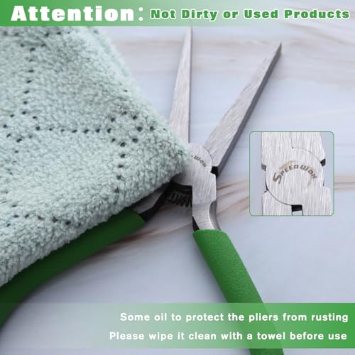 SPEEDWOX 12,7 cm Flachzange, Mini-Entenschnabelzange, feine Spitzzange, Präzisionszange für die Schmuckherstellung, Handwerkzeuge, Perlen, Bastelarbeiten