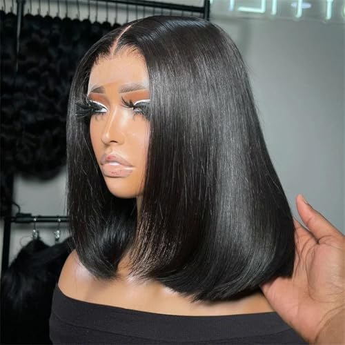Perruque 13x4 Lace Wig 10inch #250 cheveux humains avec bonnet ajustable