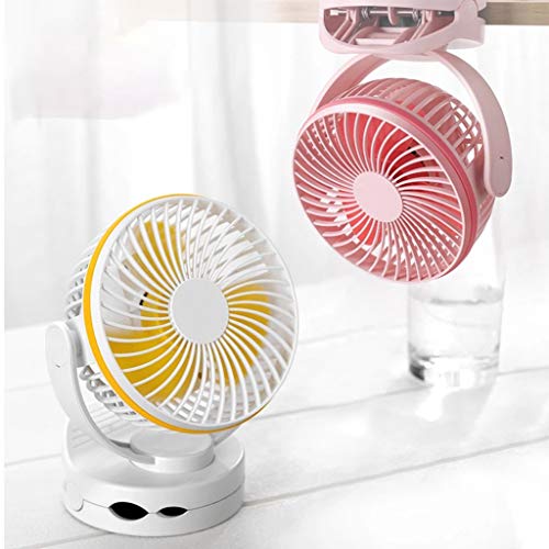 Ventilador de mesa portátil con clip para combatir el calor en el escritorio 8