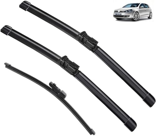 HJBING Auto Scheibenwischer Set für VW Golf 6 Golf6 MK6 VI 2009-2012 5K, Hochwertige Ersatz-Wischblätter für Windschutzscheibe Scheibenwischerblätter