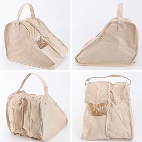 Cabilock — Bolsa de armazenamento para botas portáteis, capa para botas, bege, P
