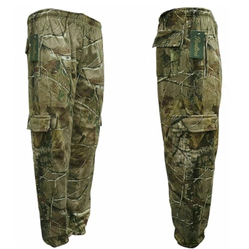 Mens Jungle Forest Camouflage Cargo Trousers
