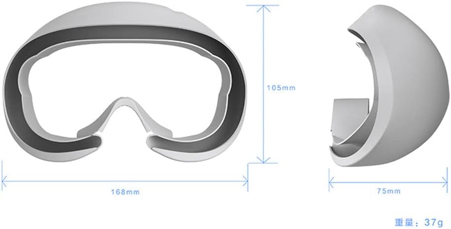 DAGIJIRD Replacement Face Silicone Mask Cover Anti-Sweat Face Pad Mask Repair Parts for PICO 4 VR Headset Accessories