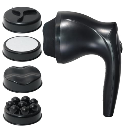 Image of RoboTouch Slimsmart Cordless Electric Handheld Full Body Massager With 4 Massage Heads, Variable Speed For Pain Relief And Relaxation, White