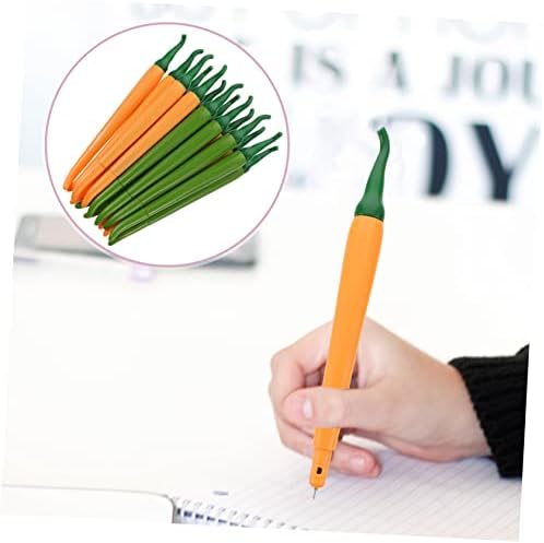 NUOBESTY 42 adet sevimli biber jel kalem, sebze şeklinde, yaratıcı yazı gereçleri, öğrenciler ve ofis malzemeleri için, tekrar kullanılabilir pürüzsüz tükenmez kalem, el işi projeleri ve - Görsel 4