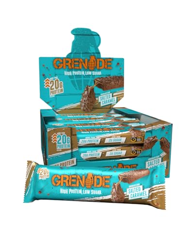 Grenade Carb Killa High Protein and Low Carb Bar, 12 X 60 g - Chocolate Chip Salted Caramel