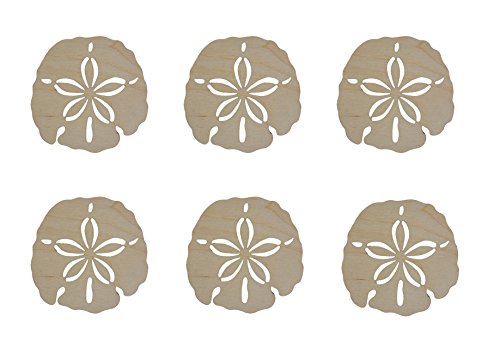 Bauhoo Sand Dollar Shape Unfinished Wood Cut Outs 2.5