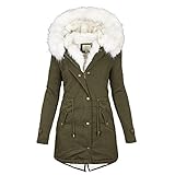Winter Jacke Damen Übergangsjacke Kurz Frau for Pelz Winterjacke Winterparka Wintermantel Daunen Plüsch Komfortabel Winter Parka Jacke Fleecejacke Daunenjacke Mode Oversize Plüschjacke Sweatjacke