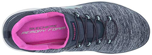 Skechers Women's Athleisure Sneaker, Navy/Hot Pink,8 M Us #TOP4