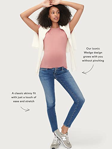 Hatch Slim Maternity Jeans - Under The Belly Pregnancy Jeans That Grow With You - Maternity Pants For Work & Leisure - Recycled Stretch Cotton Denim Maternity Skinny Jeans Indigo #TOP4