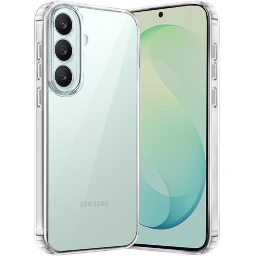 Image of TheGiftKart Ultra-Hybrid Crystal Clear Back Case Cover for Samsung Galaxy SXVI FE 5G | Shockproof Design | Camera Protection Bump | Hard Clear Cover Case for Samsung SXVI FE (PC & TPU, Transparent)