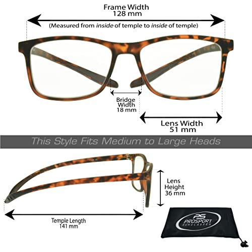 Image of proSPORT Multifocal Progressive 3 Magnifications in 1 Lens No Line Computer Gaming Reading Glasses for Men & Women