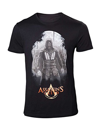 Bioworld Assassin's Creed Movie u0096 Aguilar on Black Base Black (T-Shirt Unisexe Taille L)