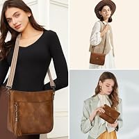 Blucoay 2PCS Crossbody Bags for Women,Vegan Leather Shoulder Purses — image 2