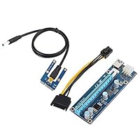 SONK PCI-Adapter, Mini PCI-E zu PCI Express16x Extender Riser Dicker Reiner Kupferkerndraht PCI Express für den Bergbau