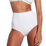 Seafolly Women's Standard High Waisted Bikini Bottom Swimsuit with Full Coverage, Seaside Soiree...