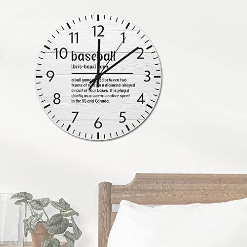 Horloge de cuisine baseball décorative pour toute la maison