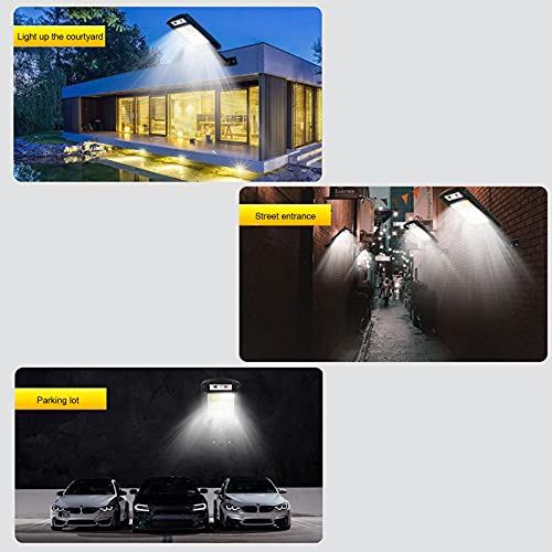 Khaco Luzes de rua solares LED, sistema de controle de luz inteligente à prova d'água Suporte ajust