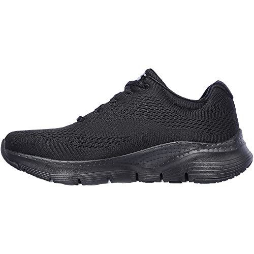 Skechers Arch Fit Big Appeal, Scarpe da Ginnastica Donna, Nero Black Mesh Trim, 39 EU