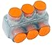 Morris Products 97473 Clear Insulated Multi-Cable Connector-Single Entry 3 Port 2/0-6, 1 Pack