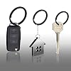 Cridoz Locking Carabiner D Ring Clips with Flat Key Ring