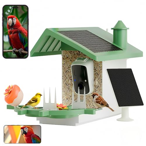 Smart Bird Feeder with Camera Solar Powered