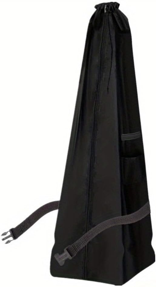 Vacuum Cleaner Storage Solution for Upright Units Constructed from 210D Oxford Cloth with Additional Compartment for Cords and Small Accessories