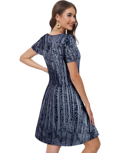Image of Summer Dresses for Women Casual Tshirt Dress Beach Sundress with Pockets