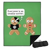 LOGOVISION bCreative - David Olenick Picnic Outdoor Blanket, 50'x60' A Snap Judgement, Foldable Blanket for Picnic, Beach, Camping, Park, Tailgate