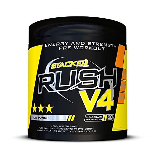 Stacker2 Rush V4 (60 serv) Fruit Punch, 360 g Cover