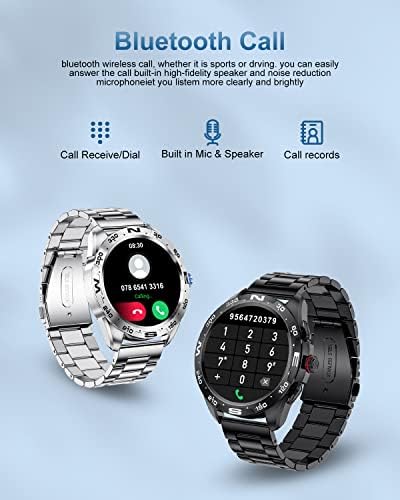 Smart Watch with Answer/Make Calls, 2022 1.32'' HD Touch Screen Fitness Tracker with Heart Rate Sleep Monitor 20 Sports Modes IP68 Waterproof Pedometer,Bluetooth Men's Smart Watches for Android iOS