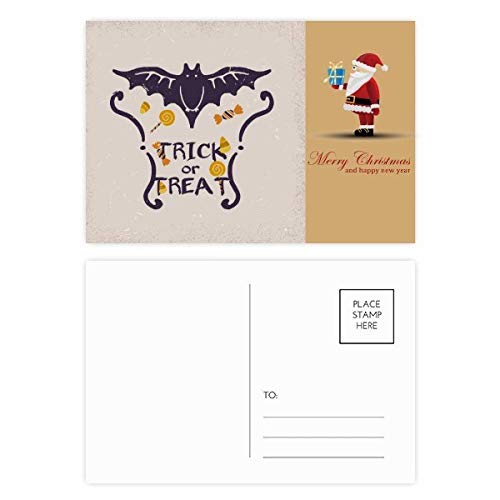 Cartes postales papillon Halloween et Noël (Lot de 20) pour vœux et invitations