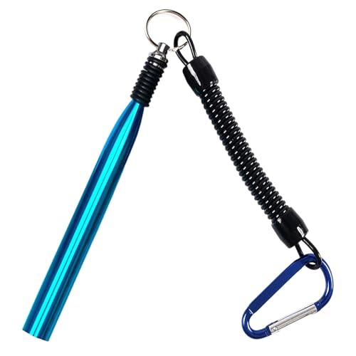 Wacky Rig Tool Kit – Aluminum Wacky Worm Tool + 10 O-Rings, for 4"-7" Fishing Worm Lures， Quick-Rig Wacky Rig O-Ring System for Bass Fishing Soft Plastics