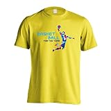 [アートワークスコウベ] バスケ Tシャツ 半袖 練習着 ドライ ポリゴンシルエットのバスケ ユニセックス XXXL イエロー