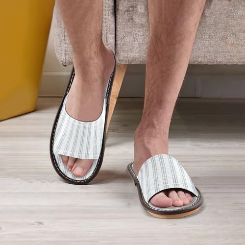 GuoChe Seamless Vertical Stripes Texture Ultralight Soft Spa Sandal Indoor Outdoor Slides Sandals Pool4