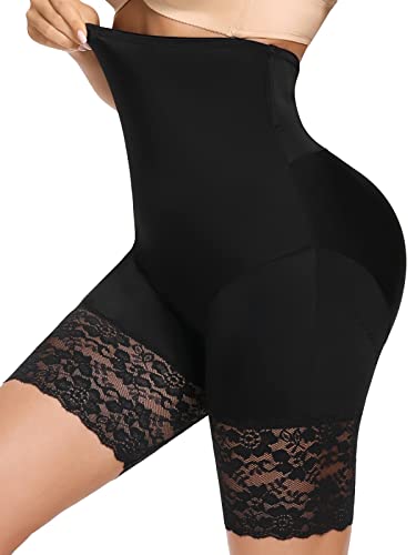 Joyshaper Women Waist Trainer Shapewear Slip Shorts High Waist Thigh Slimmer Tummy Control Body Shaper With Lace #TOP8