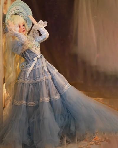 WENCY 1/3 BJD Puppe 60Cm 23.6 Zoll SD Puppe Mode Puppe Prinzessin Puppe Ball Jointed Doll DIY Puppe mit Kleidung Schuhe Perücke Make-Up,Geschenk Sammlerstücke Spielzeug Anzug – Bild 8