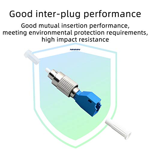 1Pcs~100Pcs Single Mode 9/125Um Fc Male To Lc Female Hybrid Fiber Optic Converter, Visual Fault Locator Compatible Ftth Optical Fiber Adapter (100Pcs) #TOP5