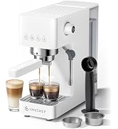 AMZCHEF 20-Bar-Professional-Espresso-Machine, 1350W Coffee Machine with Milk Frother, Flexible Br...