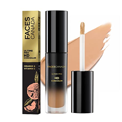 FACESCANADA Ultime Pro HD Liquid Full Coverage All Skin Type Concealer – Sand Beige 01, 3.8ml | Natural Matte Finish | 12HR Long Stay | Blemishes | Blends Easily | Orange & Vitamin C Enriched