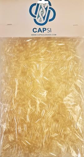 CAPSI Capsules Vides Taille 1 – Lot de 1000 – Gélules Claires pour Compléments, Herbes & Vitamines – Polyvalentes & Faciles à Remplir