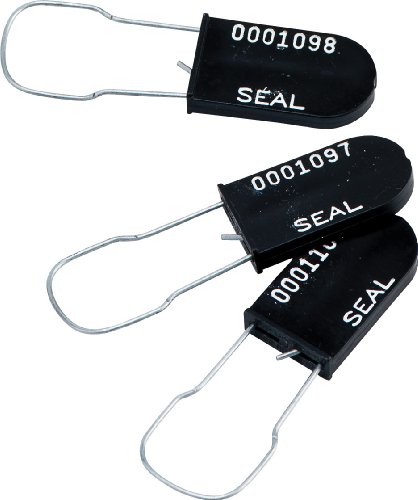 Brady 95168 Black, PadLock Plastic Seals (100 Seals)
