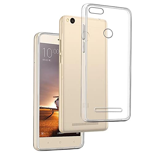 Funda Carcasa Gel Transparente para XIAOMI REDMI 3S / 3 Pro, Ultra Fina 0,33mm, Silicona TPU de Alta Resistencia y Flexibilidad