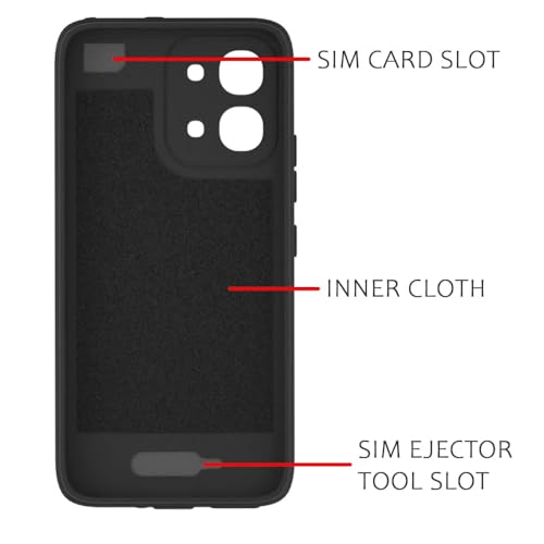 Image of Casotec Back Cover Oppo F31 5G | MagFit Ring Design (Non-Magnetic) | Shockproof Case | Anti-Slip Grip | Raised Camera Edges | Slim Protective Case for Oppo F31 5G / A6 Pro 5G / 4G (Matte Black)