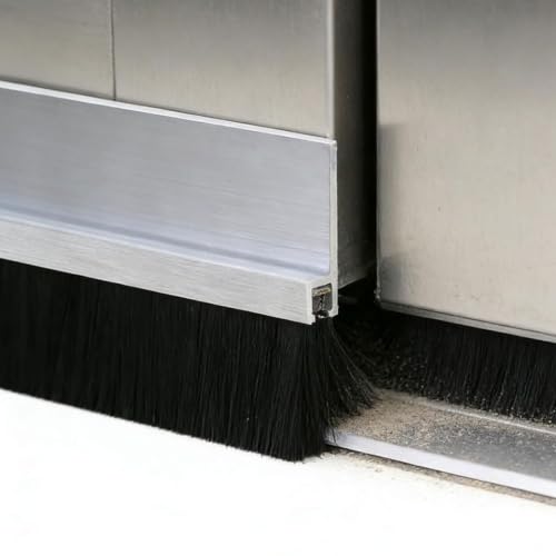 Brosse de bas de porte en aluminium pour isoler le garage - 6