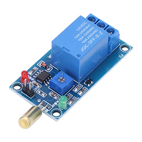 Angle Sensor, Relay Module, Tilt Dump Alarm Trigger Module with Potentiometer for Equipment, 12VDC Relay Module, for 90 Degree tilt Detection