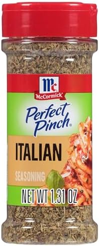 McCormick® Signature Seasonings Classic Italian Seasoning, Aromatic Blend of Basil, Rosemary & Oregano, Shake On Pasta, Pizza & Chicken, No MSG Added, Non GMO, Kosher, 1.31 oz