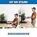Mount-It! Compact Standing Desk Riser, Height Adjustable Desktop Sit Stand Workstation with Gas Spring, Tabletop Stand Up Desk with Keyboard Tray, Black