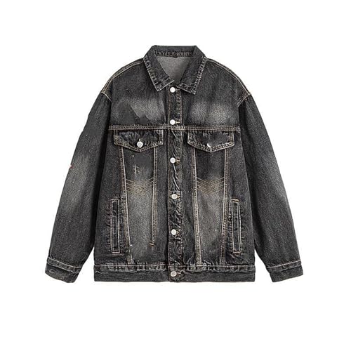 Veste en denim homme style coréen à carreaux pour vos sorties